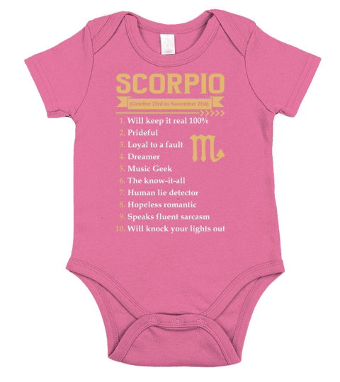 SCORPIO - MUG Short Sleeve Baby One-Piece