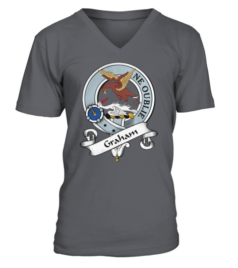 Graham Clan Badge Scottish Clan Badges V-Neck T-shirt