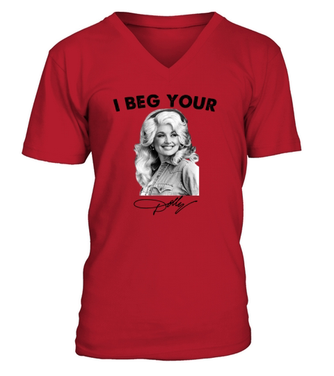 I Beg your Parton Retro Classic V-Neck T-shirt