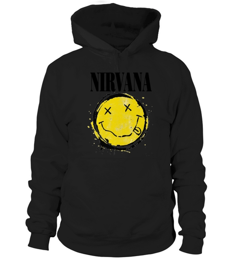 Nirvana Smiley Splat - Unisex Long Sleeve Hoodie Unisex
