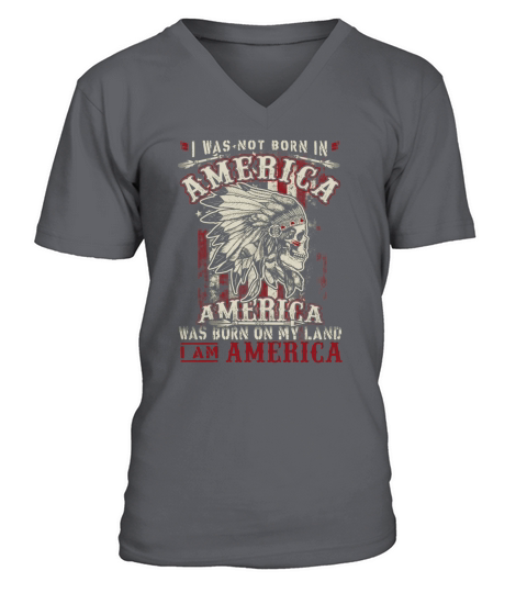 I Was Not Born In America V-Neck T-shirt