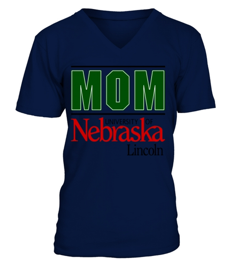University Of Nebraska Lincoln Proud Mom Parents Day 2020 V-Neck T-shirt
