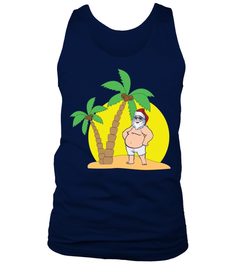 Santa Summer Swimsuit Xmas In Tank Top Unisex