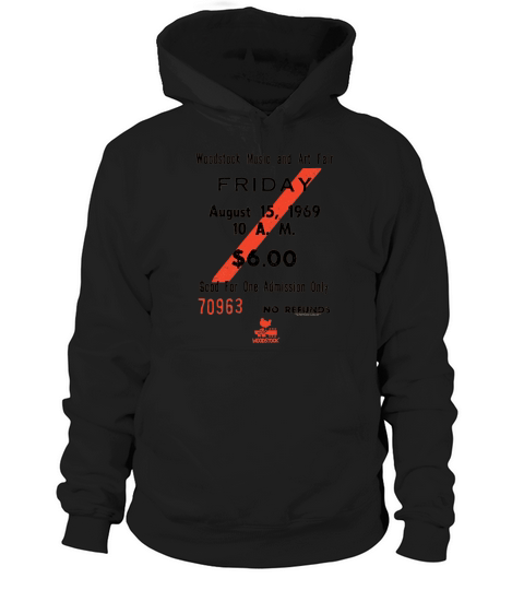 Popfunk Woodstock Music Festival Friday Ticket Hoodie Unisex