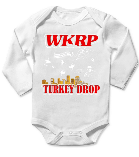 Happy Thanksgiving From Wkrp Turkey Drop - Classic Guys / Unisex Tee Long Sleeve Baby One-Piece