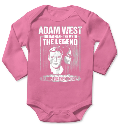 Adam West The Battman The Myth Legend Long Sleeve Baby One-Piece