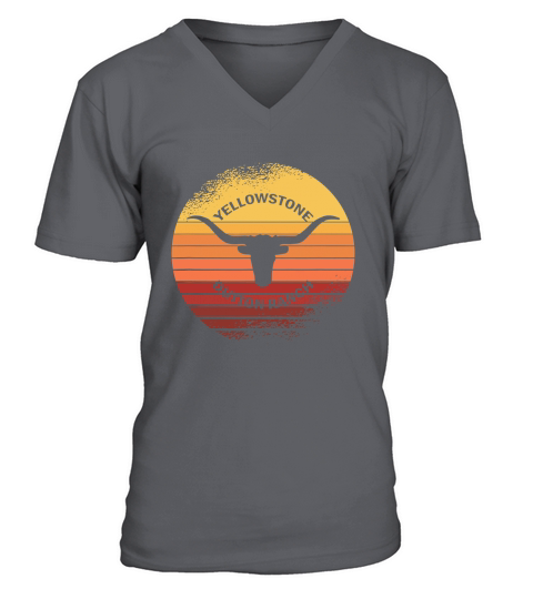 Vintage Yellowstone Ranch vintage V-Neck T-shirt