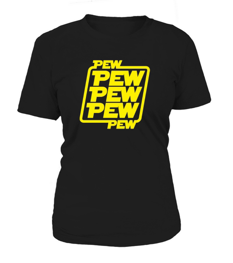 Pew Pew Wars Star Space Noises Science Fiction Geek Women's T-Shirt