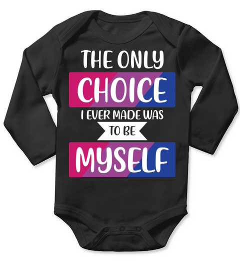 LGBT Bi Pride Proud Bisexual Long Sleeve Baby One-Piece