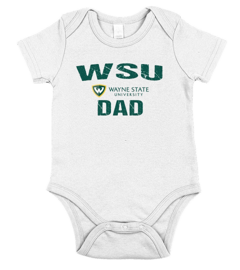 Champion Dad Wayne State University 2020 Short Sleeve Baby One-Piece