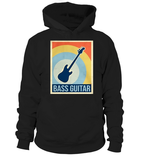 Vintage Bass guitar tshirt Hoodie Unisex