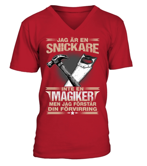 Snickare inte en magiker men jag forstar din forvirring V-Neck T-shirt