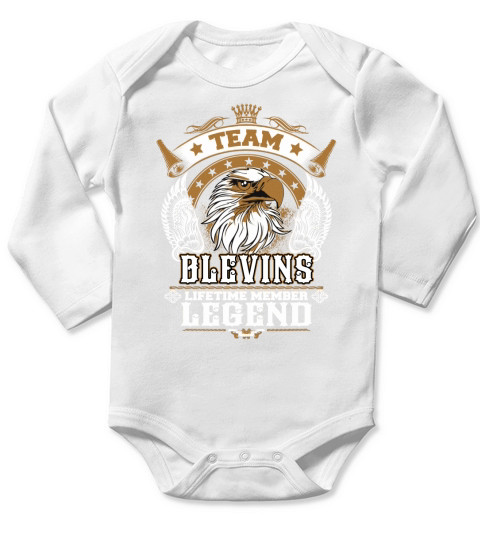 BLEVINS TEAM LEGEND, BLEVINS TSHIRT Long Sleeve Baby One-Piece