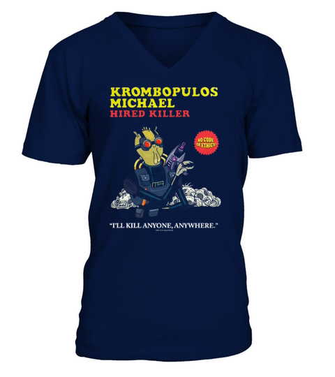 RICK &amp;amp; MORTY KROMBOPULOS MICHAEL V-Neck T-shirt