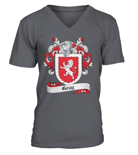 Gray Family Crest Scottish Family Crests V-Neck T-shirt