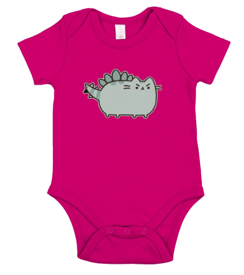 Pusheen The Cat PUSHEENOSAURUS PUSHEEN OSAURUS Cat Short Sleeve Baby One-Piece