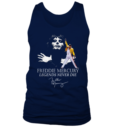 Queen Freddie Mercury Legends never die signature shirt Tank Top Unisex