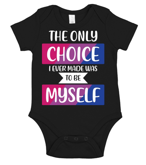 LGBT Bi Pride Proud Bisexual Short Sleeve Baby One-Piece
