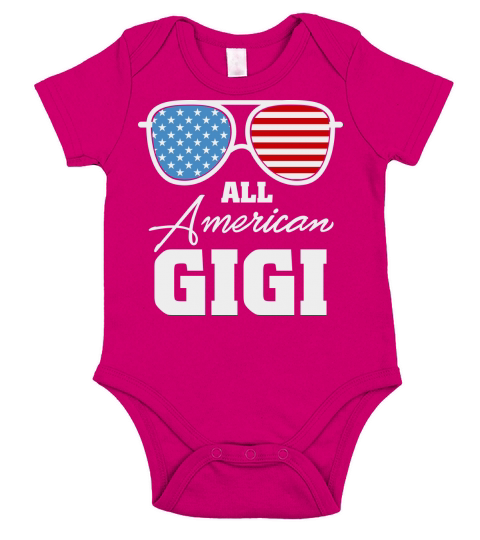 All American Gigi Sunglasses USA Short Sleeve Baby One-Piece
