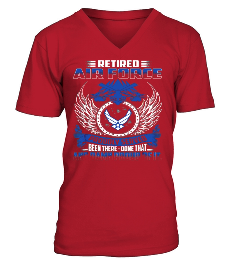 Retired Air Force Tshirt V-Neck T-shirt