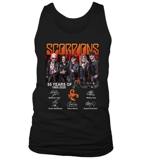 55 Years Of Scorpions 1965-2020 Escorpins Signatures shirt Tank Top Unisex