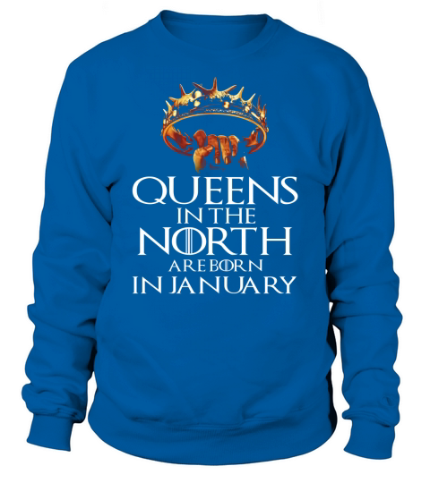 Queens im Norden sind im Januar geboren Sweatshirt Unisex