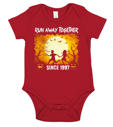 Funny Couple Shirt For Halloween. 20th Anniversary Gift. Short Sleeve Baby One-Piece