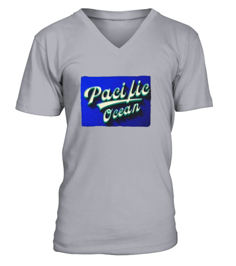 Pacific Ocean Vacation Vintage Water Sport Beach TShirts V-Neck T-shirt