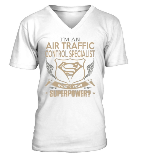 AIR TRAFFIC CONTROL SPECIALIST V-Neck T-shirt