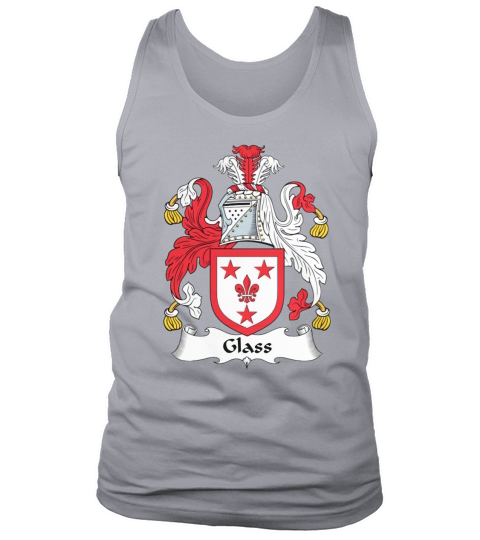 Glass Family Crest Scottish Family Crests - Coffee Mug (colored) Tank Top Unisex
