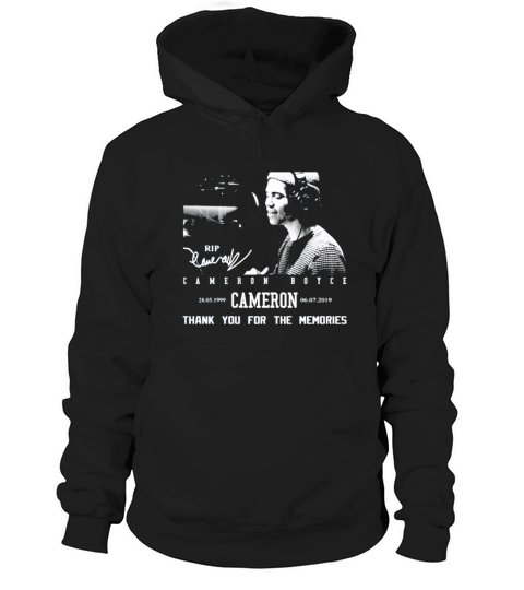 Rip Cameron Boyce 1999-2019 signature thank you for the memories shirt Hoodie Unisex
