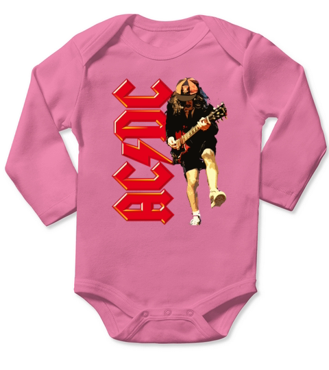 ACDC Long Sleeve Baby One-Piece