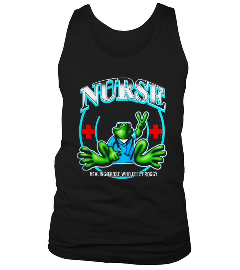 Peace Frogs, Nurses who care for your health every day Tank Top Unisex