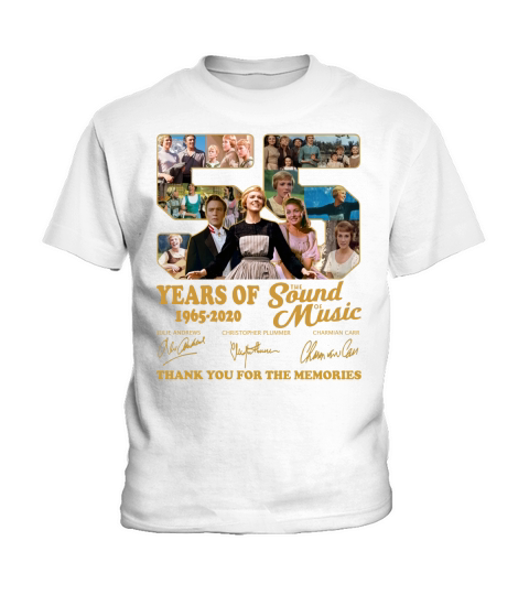 Thank you for the memories 55 Years of The Sound of Music 1965-2020 signatures Kids T-Shirt