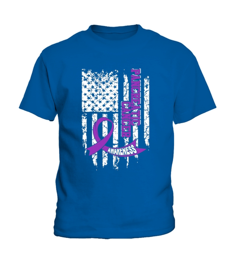 USA Flag Pancreatic Cancer Awareness Kids T-Shirt