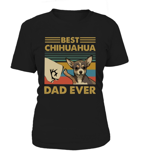 Best Chihuahua Dad Ever Retro Vintage Sunset Women's T-Shirt