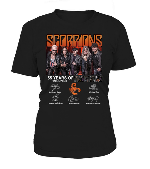 55 Years Of Scorpions 1965-2020 Escorpins Signatures shirt Women's T-Shirt