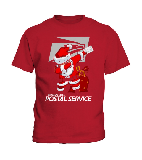 Merry Christmas Santa Claus Dabbing Christmas United States Postal Service - Longsleeve Tee Unisex Kids T-Shirt
