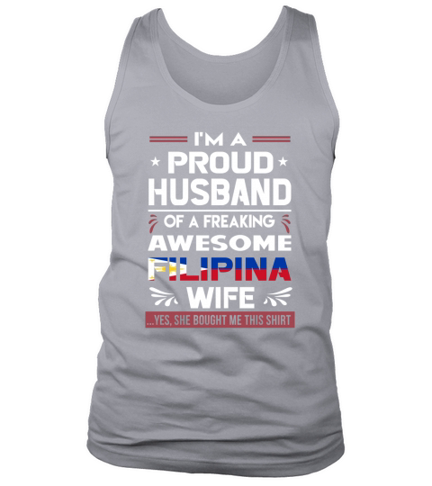 PROUD HUSBAND FILIPINA WIFE Tank Top Unisex