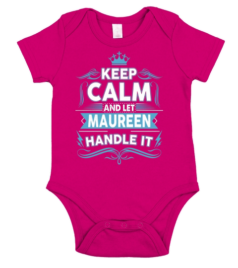Keep calm MAUREEN, MAUREEN tshirt Short Sleeve Baby One-Piece