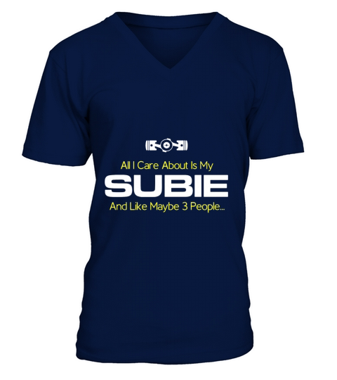 All I Care About Is My Subie - Mens Premium T-Shirt 1 V-Neck T-shirt
