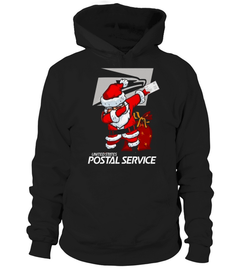Merry Christmas Santa Claus Dabbing Christmas United States Postal Service Hoodie Unisex