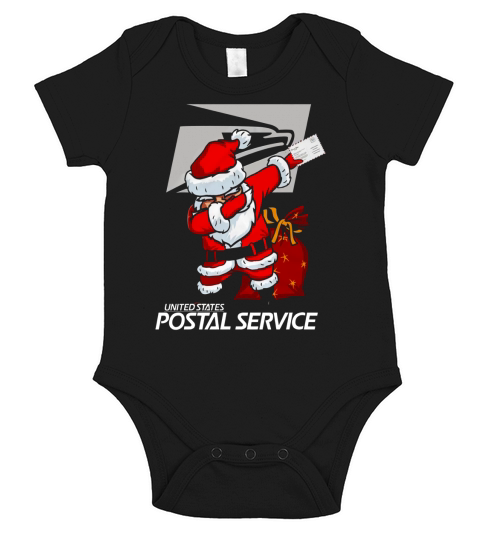Merry Christmas Santa Claus Dabbing Christmas United States Postal Service - Longsleeve Tee Unisex Short Sleeve Baby One-Piece