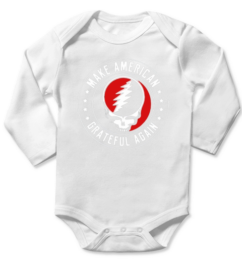 Make american grateful dead again stars Long Sleeve Baby One-Piece