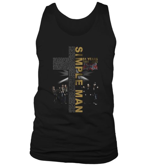 Simple Man lyric Cross 51 years 1969 2020 Lynyrd Skynyrd Tank Top Unisex