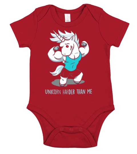 Unicorn Harder Than Me Short Sleeve Baby One-Piece