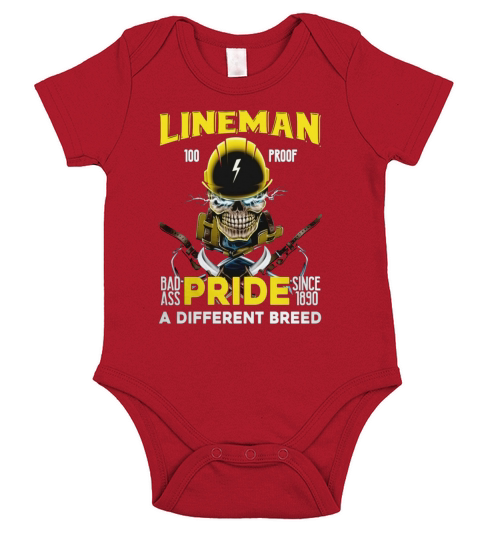 Lineman shirt Short Sleeve Baby One-Piece