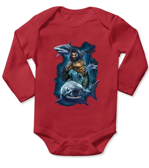 Aquaman Movie 2018 Jason Mamoa Long Sleeve Baby One-Piece