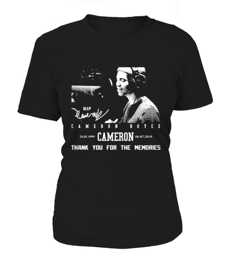 Rip Cameron Boyce 1999-2019 signature thank you for the memories shirt Women's T-Shirt