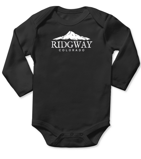 Ridgway Colorado T-Shirt, CO Mountain Town Tee Long Sleeve Baby One-Piece